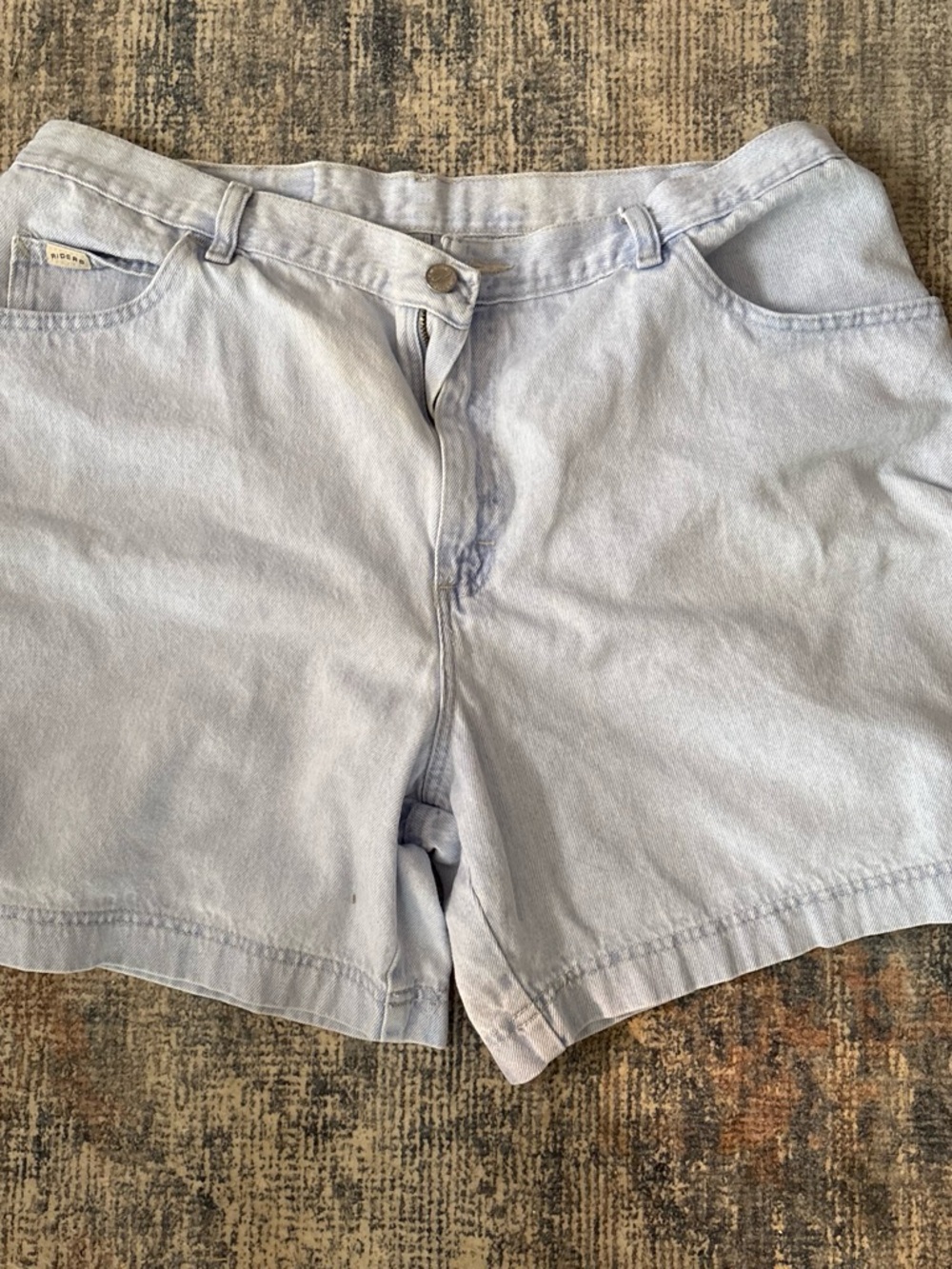 Vintage Riders Light Blue Denim Jean Shorts - Relaxed Fit